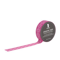 Washi Tape, Sonnen-Muster, Weiß-Pink Washi Tape, Sonnen-Muster, Weiß-Pink