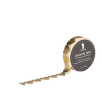 Washi Tape, Herzen, Gold