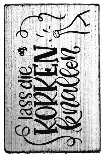 Stempel "Lass die Korken knallen"