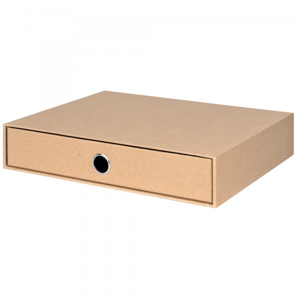 1er Schubladenbox für A4, Kraft