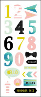 Sticker, Zahlen, Pastell Sticker, Zahlen, Pastell