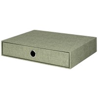 1er Schubladenbox für A4, Salbei-Grün