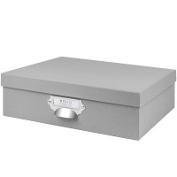 Aufbewahrungsbox mit Griff für A4, Stone-Grau