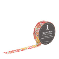 Washi Tape, Blumen, Gelb-Rot Washi Tape, Blumen, Gelb-Rot