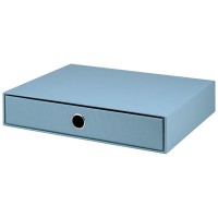1er Schubladenbox für A4, Denim-Blau