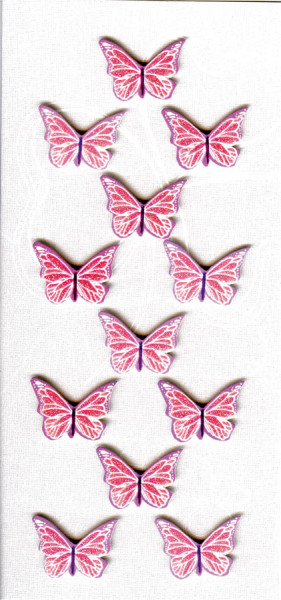 Sticker, Schmetterlinge, Rosa