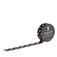 Washi Tape, Punkte, Schwarz-Weiß Washi Tape, Punkte, Schwarz-Weiß