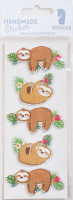 Sticker, Faultier Monstera Sticker, Faultier Monstera