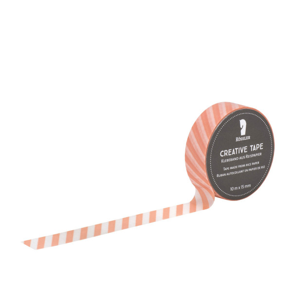 Washi Tape, Querstreifen, Apricot