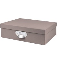 Aufbewahrungsbox mit Griff für A4, Taupe