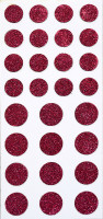 Sticker, Glitter Punkt, Pink Sticker, Glitter Punkt, Pink