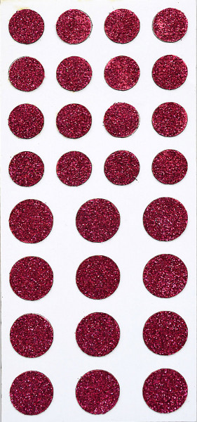 Sticker, Glitter Punkt, Pink