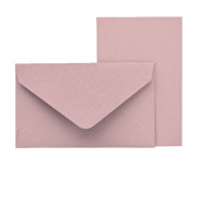 Mini-Karten mit Briefumschlag, Rosa