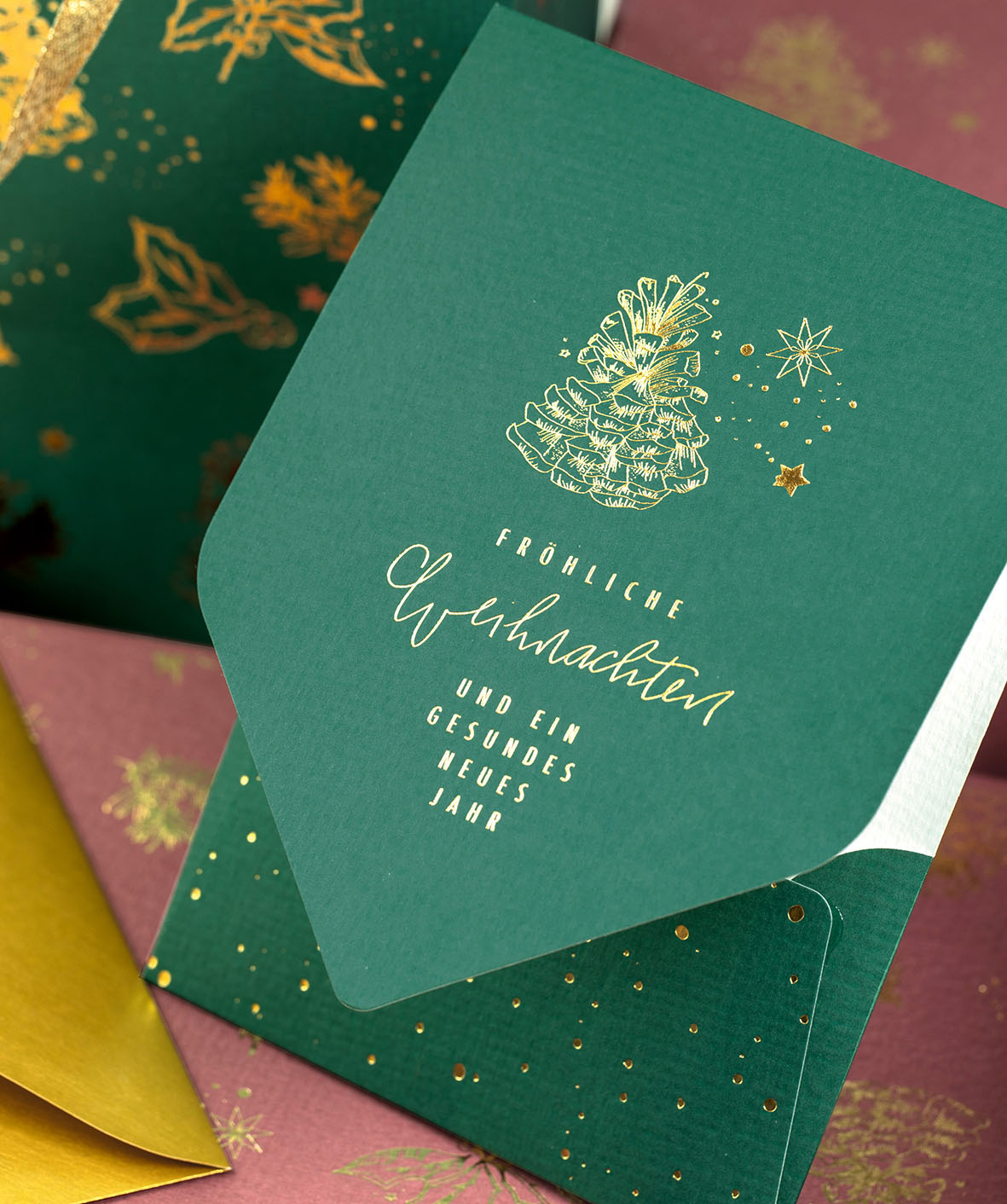 weihnachten-karte-goldenchristmas-geschenktuete-roessler