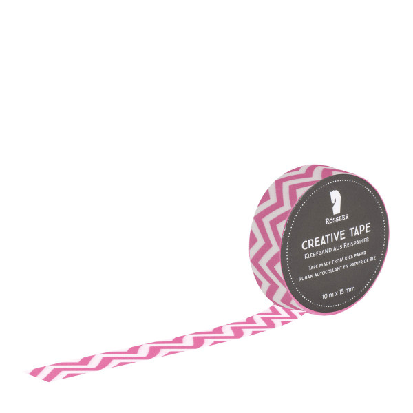 Washi Tape, Zickzack, Pink