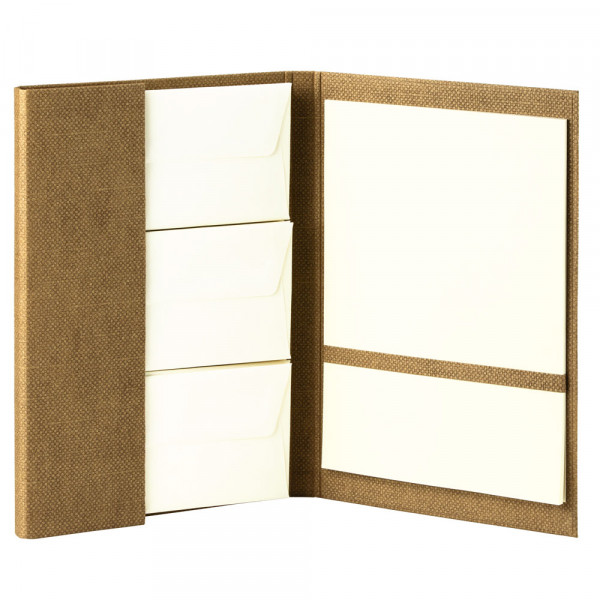 Briefpapiermappe A4, Haselnuss - Braun