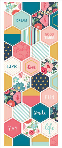 Sticker, Sechseck, Life