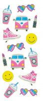 Sticker, Trendy Girl Sticker, Trendy Girl