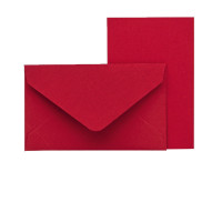 Mini-Karten mit Briefumschlag, Rot