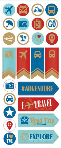 Sticker, Reise