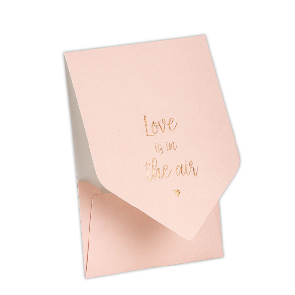 Pocketfold-Karte &quot;Love&quot;, Apricot