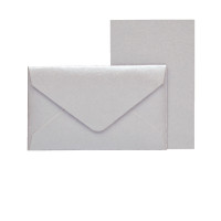 Mini-Karten mit Briefumschlag, Silber
